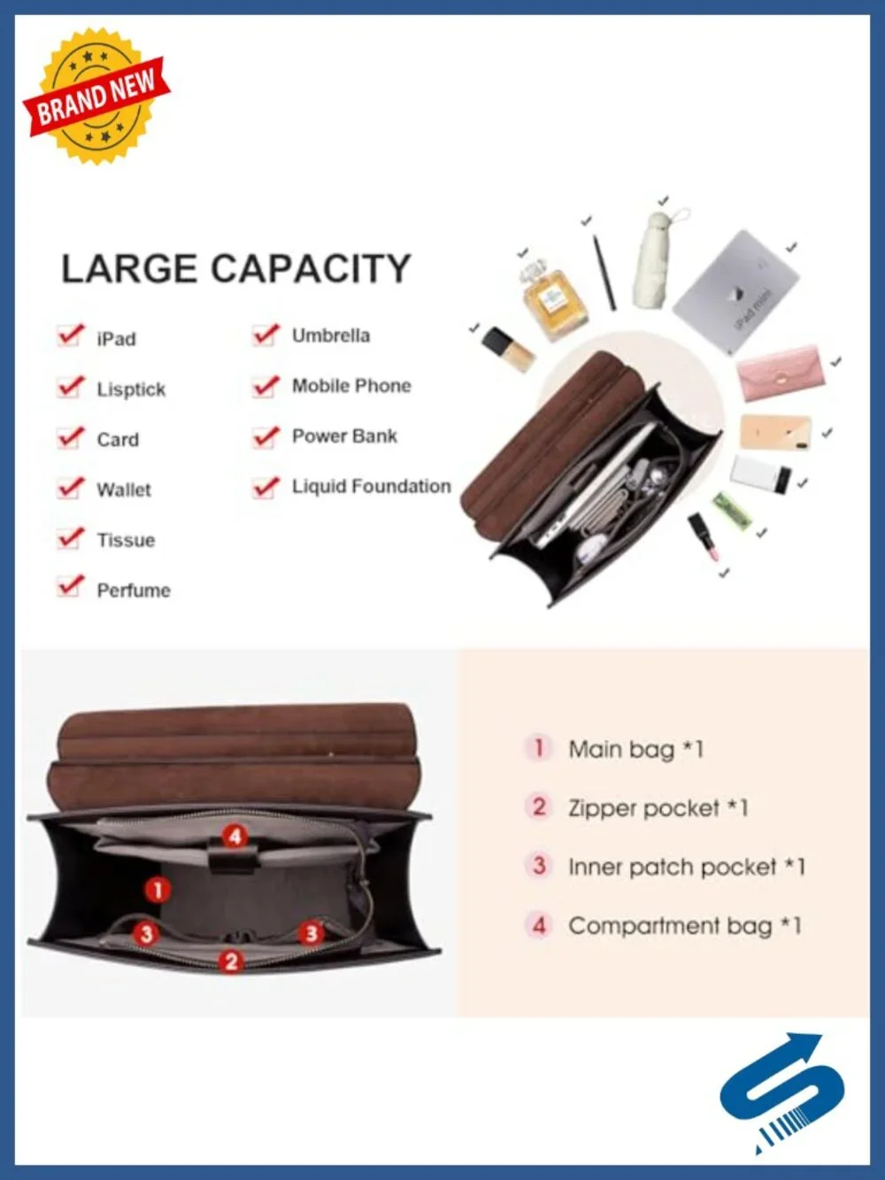 Genuine Leather Fashion Backpack Purse Women Anti-Theft Travel Work School Bag